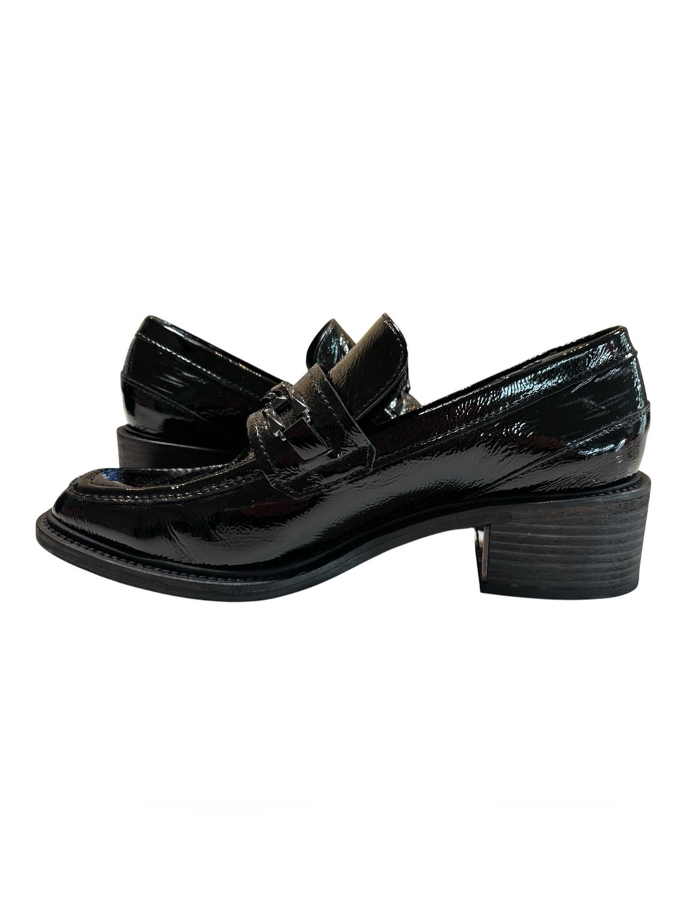 Kennel & Schmenger Black Patent Leather Penny Loafers